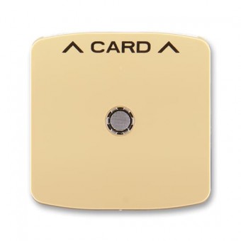 3559A-A00700 D  Kryt spínače kartového, s čirým průzorem, s potiskem, béžová